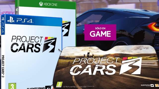 Incentivos por reservar Project Cars 3 en GAME.