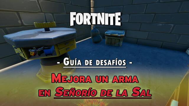 Desaf�o Fortnite: Mejora un arma en Se�or�o de la Sal - SOLUCI�N - Fortnite Battle Royale