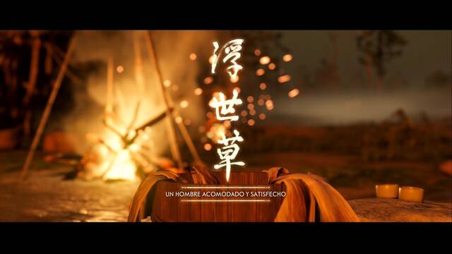 Un hombre acomodado y satisfecho al 100% en Ghost of Tsushima - Ghost of Tsushima