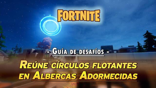 Desaf�o Fortnite: Re�ne c�rculos flotantes en Albercas Adormecidas - Localizaci�n - Fortnite Battle Royale