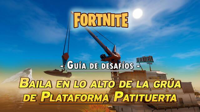 Desaf�o Fortnite: Baila en lo alto de la gr�a en Plataforma Patituerta - Localizaci�n - Fortnite Battle Royale