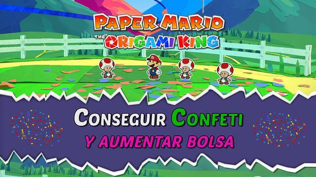 C�mo conseguir confeti y aumentar la bolsa en Paper Mario: The Origami King - Paper Mario: The Origami King