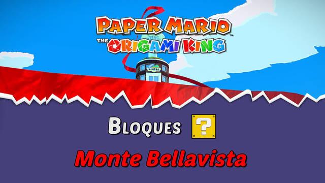 TODOS los bloques ? en Monte Bellavista de Paper Mario The Origami King - Paper Mario: The Origami King