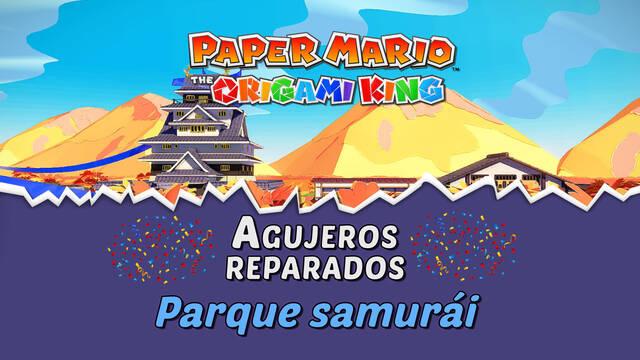 TODOS los agujeros en Parque samurái de Paper Mario The Origami King - Paper Mario: The Origami King