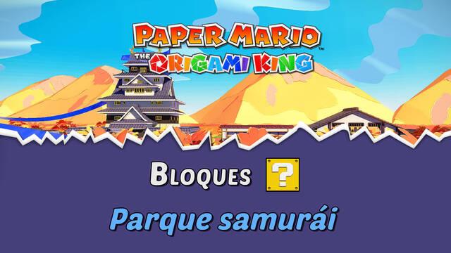 TODOS los bloques ? en Parque samurái de Paper Mario The Origami King - Paper Mario: The Origami King