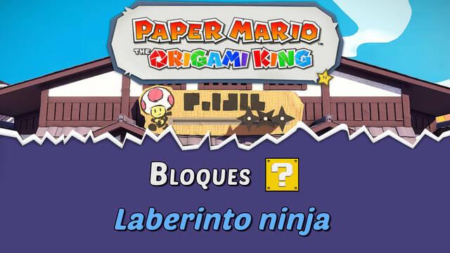TODOS los bloques ? en Laberinto ninja de Paper Mario The Origami King - Paper Mario: The Origami King