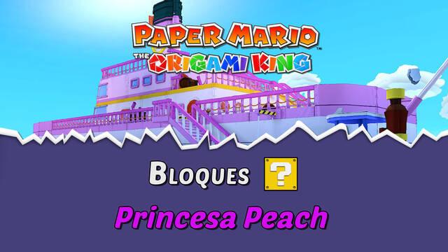 TODOS los bloques ? en Princesa Peach de Paper Mario The Origami King - Paper Mario: The Origami King