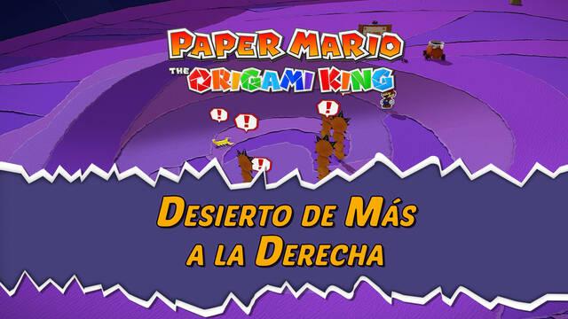 Desierto de M�s a la Derecha al 100% en Paper Mario: The Origami King - Paper Mario: The Origami King