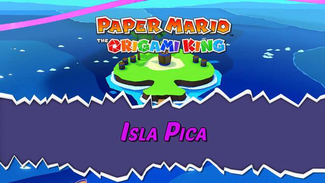 Isla Pica al 100% en Paper Mario: The Origami King - Paper Mario: The Origami King