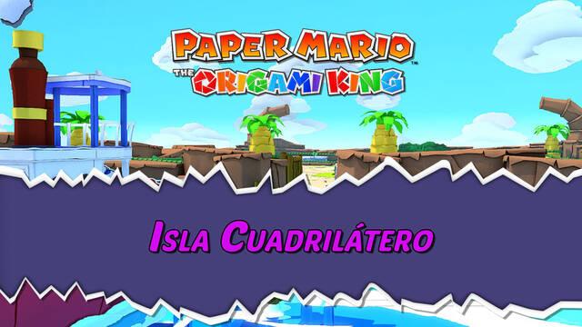 Isla Cuadril�tero al 100% en Paper Mario: The Origami King - Paper Mario: The Origami King