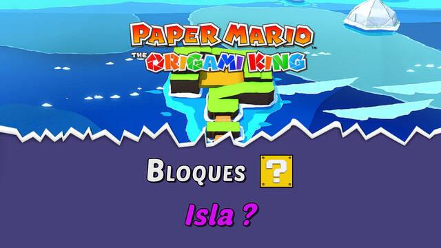 TODOS los bloques ? en Isla ? de Paper Mario The Origami King - Paper Mario: The Origami King