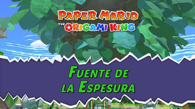 Fuente de la Espesura al 100% en Paper Mario: The Origami King - Paper Mario: The Origami King