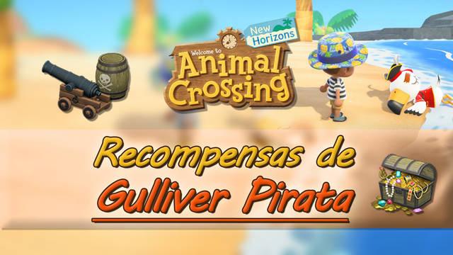 Gulliver Pirata y todas sus recompensas en Animal Crossing: New Horizons - Animal Crossing: New Horizons