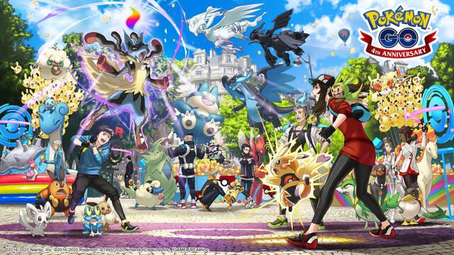 Pokémon Go adelanta la 6ª generación con un nuevo arte por su cuarto aniversario