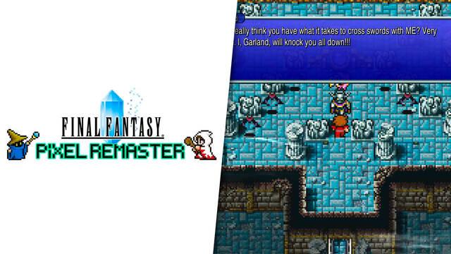 Final Fantasy Pixel Remaster: Los fans critican la fuente de texto elegida