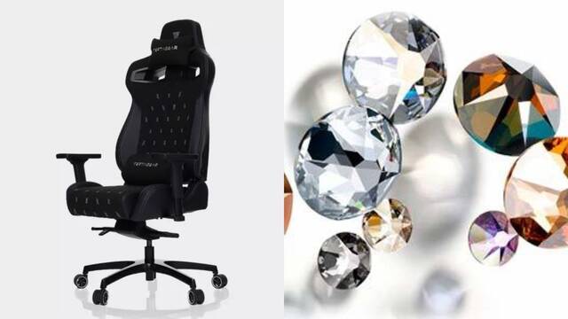 La silla m�s lujosa tiene cristales de Swarovski.