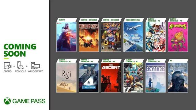 Xbox Game Pass Julio 2021