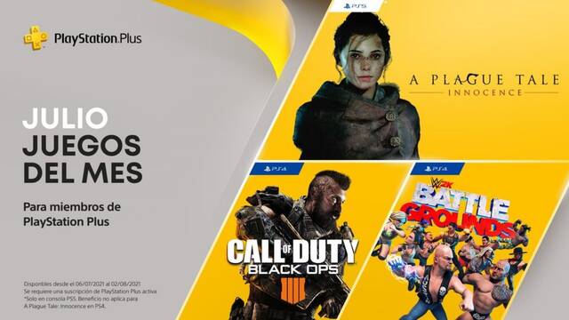 PlayStation Plus gratis PS5 PS4 julio