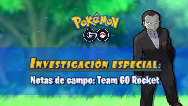 Notas de campo Team GO Rocket en Pokémon GO: Tareas, fases y recompensas - Pokémon GO