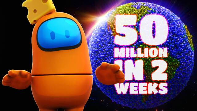 Fall Guys celebra los 50 millones de jugadores.