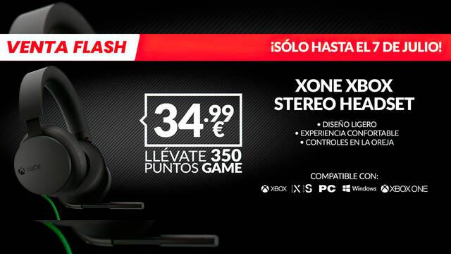 AURICULARES XBOX STEREO HEADSET OFICIAL de oferta en GAME s�lo hoy por 34,99 euros