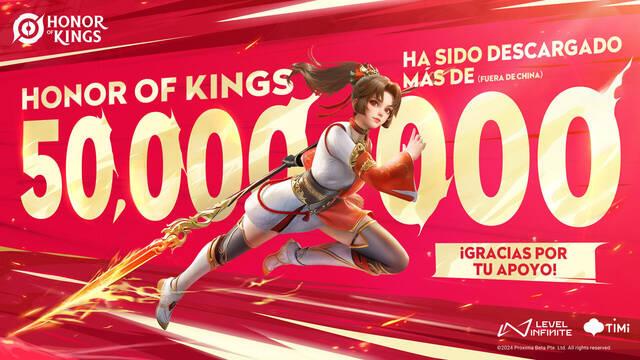 Honor of Kings m�s de 50 millones de descargas en Occidente