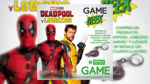 Regalo exclusivo al comprar productos de Deadpool y Lobezno en GAME.