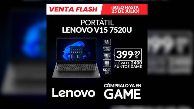 Lenovo V15 7520U oferta GAME por tiempo limitado