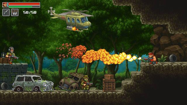 ¿Os gustaría un Metal Slug al estilo metroidvania? Pues eso es lo que ofrece Guns of Fury
