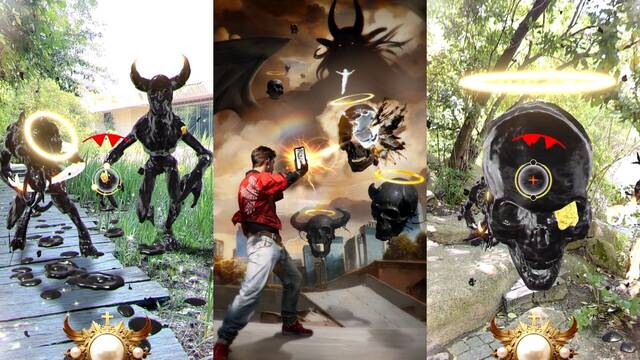 El Pok�mon GO con pistolas de matar demonios como en DOOM