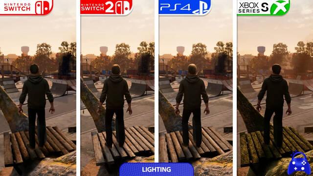 Comparan Tony Hawk's Pro Skater 3+4 en Switch 1 y 2, PS4 y Xbox Series S: ¿Cuál es la mejor versión?