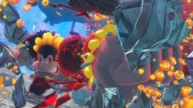 Donkey Kong Bananza estuvo en desarrollo para Switch 1 y Nintendo ha mostrado una imagen comparativa