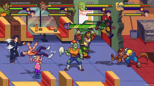 El juego de El Vengador T�xico, un beat 'em up estilo retro, ya tiene fecha de lanzamiento