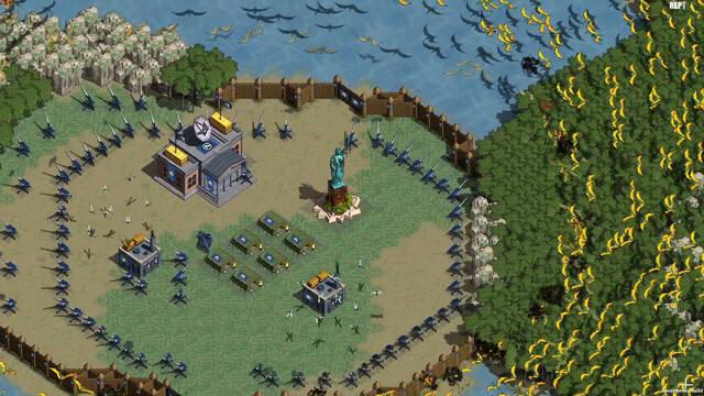 Estrategia contra dinosaurios: Es como un Age of Empires en el que los dinosaurios han conquistado la Tierra