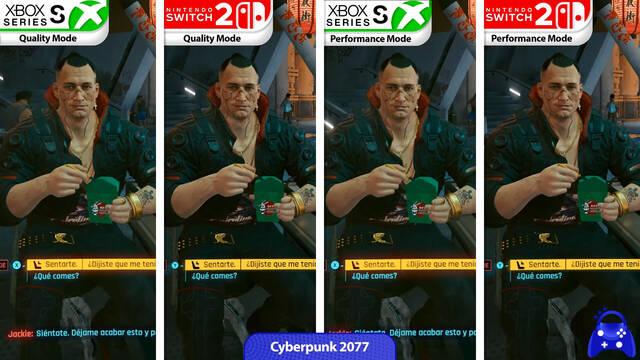 ¿De verdad Switch 2 es tan potente como una Xbox Series S? Esta comparativa con Cyberpunk 2077 zanja la duda