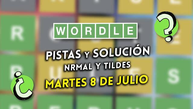 Pistas y soluciones para el Wordle del martes 8 de julio de 2025