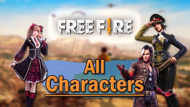 Free Fire: ALL Characters, How to Get Them, and Their Abilities