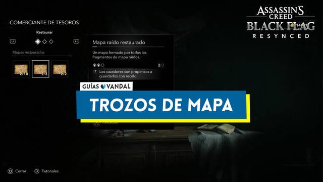 AC Black Flag Resynced: Trozos de mapa y c�mo restaurarlos - Assassin's Creed Black Flag Resynced