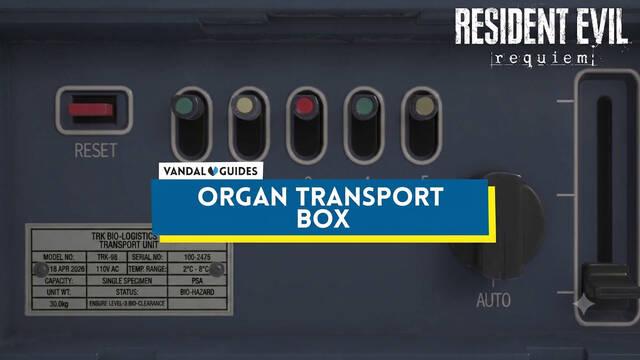 Organ Transport Box Puzzle Solution in Resident Evil Requiem