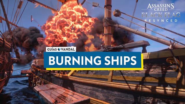 AC Black Flag Resynced: Burning Ship Event Locations