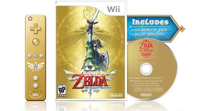 Se muestra la edici�n especial de The Legend of Zelda: Skyward Sword
