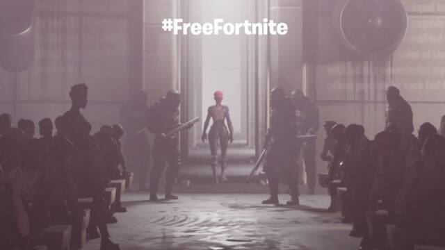 Epic lanza el hashtag #FreeFortnite para protestar contra la retirada de Fortnite de iOS y Android.