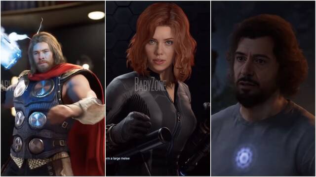 Marvel's Avengers con los actores de las pel�culas del MCU.