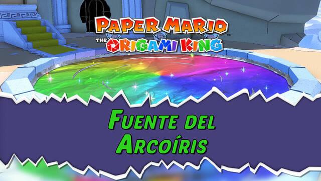 Fuente del Arco�ris al 100% en Paper Mario: The Origami King - Paper Mario: The Origami King