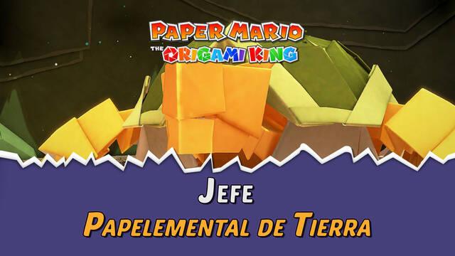 Papelemental de Tierra en Paper Mario The Origami King: Consejos y estrategias - Paper Mario: The Origami King