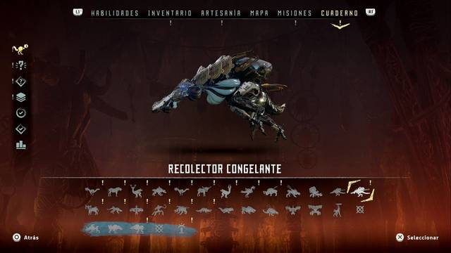 Recolector congelante en Horizon: Zero Dawn - Puntos d�biles y recompensas - Horizon: Zero Dawn
