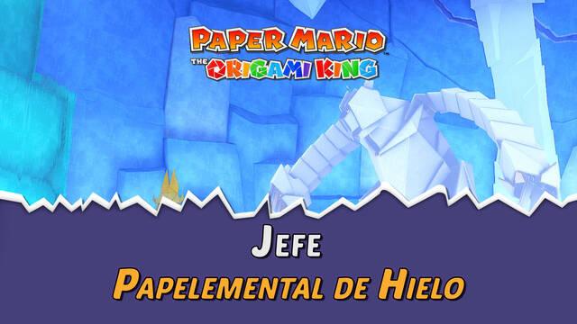 Papelemental de Hielo en Paper Mario The Origami King: Consejos y estrategias - Paper Mario: The Origami King