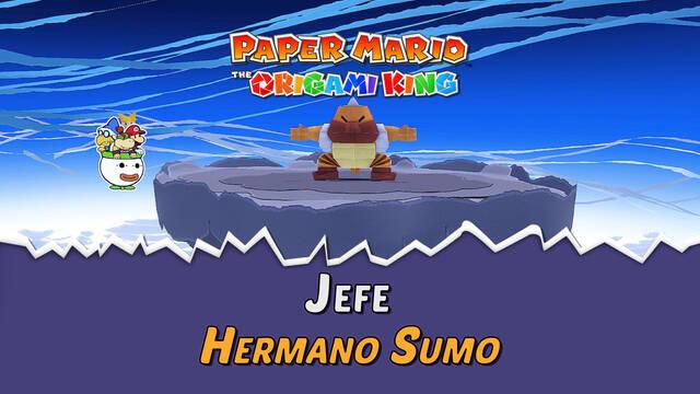 Hermano Sumo en Paper Mario The Origami King: Consejos y estrategias - Paper Mario: The Origami King
