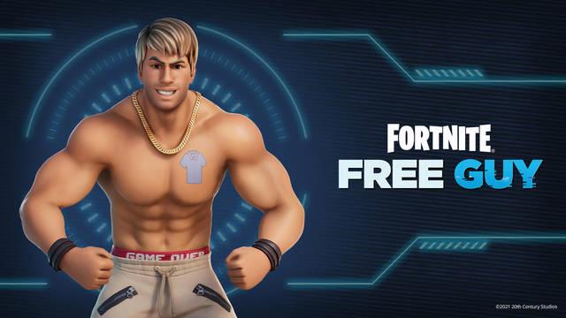 Fortnite Free Guy gesto skin