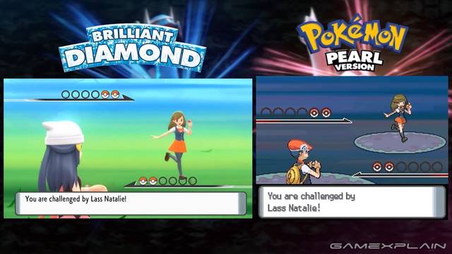 Pok�mon Diamante Brillante / Perla Reluciente reciben una comparativa con las ediciones originales